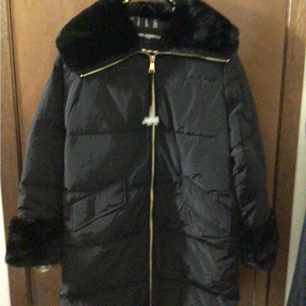 Karl Lagerfeld Black Ski & Snow Jacket - Picture 2 of 3